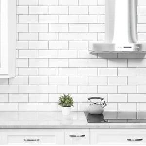 Classic White | Color: Ice White | Material: Ceramic | Finish: Gloss | Sold By: Case | Square Foot Per Case: 10 | Tile Size: 3"x6"x0.25" | Commercial: Yes | Residential: Yes | Floor Rated: No | Wet Areas: Yes | AJ-23-205