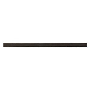 Encaustic | Pencil Liner | Color: Black | Material: Porcelain | Finish: Gloss | Sold By: Piece | Tile Size: 0.5"x12"x0.375" | Commercial: No | Residential: Yes | Floor Rated: Yes | Wet Areas: No | AJ-23-205