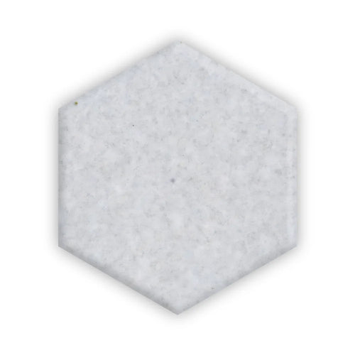 Casper 4” Hexagon | Color: White | Material: Porcelain | Finish: Matte | Sold By: SQFT | Tile Size: 4"x4"x0.313" | Commercial: No | Residential: Yes | Floor Rated: Yes | Wet Areas: Yes | AJ-23-1301