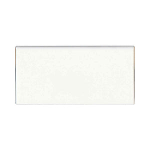 Classic White | Bullnose | Color: Ice White | Material: Ceramic | Finish: Matte | Sold By: Piece | Tile Size: 3"x6"x0.25" | Commercial: Yes | Residential: Yes | Floor Rated: No | Wet Areas: Yes | AJ-23-205