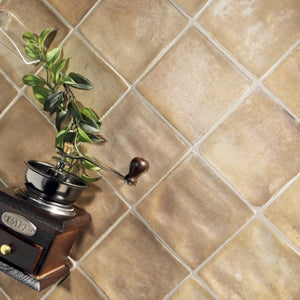 Renaissance | Color: Cotto | Material: Ceramic | Finish: Matte | Sold By: SQFT | Tile Size: 4"x4"x0.375" | Commercial: Yes | Residential: Yes | Floor Rated: No | Wet Areas: No | AJ-23-1920