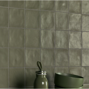 Renaissance | Color: Kale | Material: Ceramic | Finish: Matte | Sold By: SQFT | Tile Size: 4"x4"x0.375" | Commercial: Yes | Residential: Yes | Floor Rated: No | Wet Areas: No | AJ-23-1920